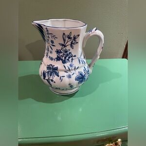 Gorgeous blue and white pitcher